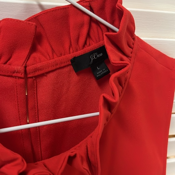 J.Crew ruffle neck top - Picture 2 of 3